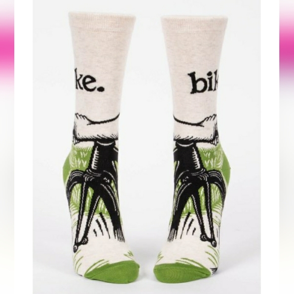 💥FREE! Blue Q Women's Crew Socks Bike. - Picture 2 of 5